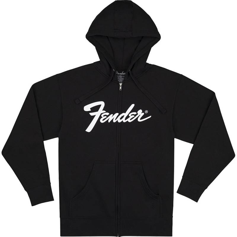 Fender Transition Logo Zip Hoodie Black S Hood Zip von Fender