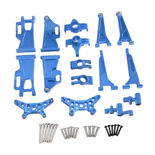 Fenteer 1/14 RC-Autos, Metall-Ersatzteile, Lenkbecher vorne und hinten, 8-teilig, kompakt, verbesserte Metallteile für Automodell für 14209 14210, Blau Fenteer 1/14 RC-Autos, Metall-Ersatzteile, Lenkbecher vorne und hinten, 8-teilig, kompakt, verbesserte Metallteile für Automodell für 14209 14210, Blau von Fenteer