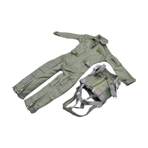 Fenteer 1/6 Skala Jumpsuit mit Brustweste, handgefertigt, Kostümkleider -Actionfiguren Kleidung für 12 "männliche Figuren Accessoire, Style A von Fenteer