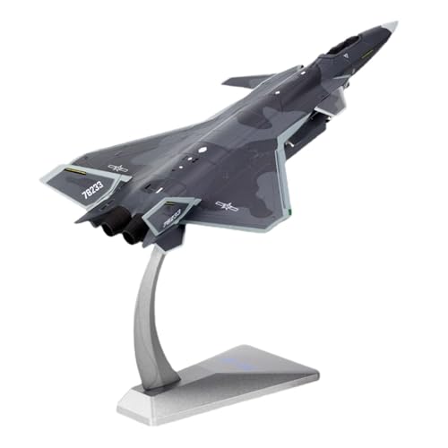 Fenteer 1/60 J20 Fighter Flugzeugmodell aus Legierung, Geschenke für Erwachsene, Kinderspielzeug, Sammlung, Flugzeug für Wohnzimmer, Schlafzimmer, Regal, Café von Fenteer