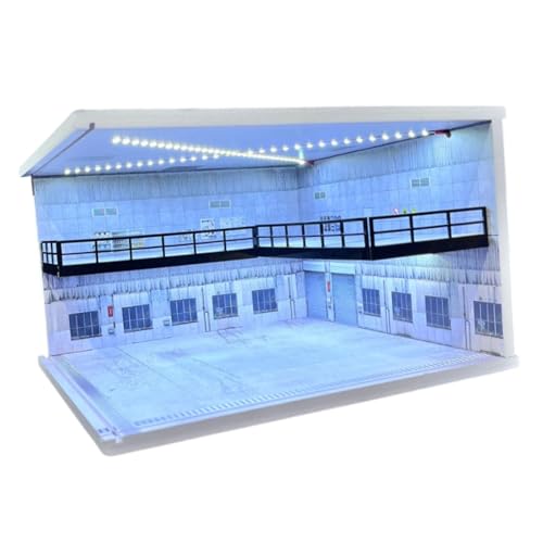 Fenteer 1/64 Parkplatz-Szenen-Ausstellungsstand mit Licht, doppellagige Aufbewahrungsbox, Geschenkdekor, LED-Vitrine, Druckguss-Autogarage, Style C Fenteer 1/64 Parkplatz-Szenen-Ausstellungsstand mit Licht, doppellagige Aufbewahrungsbox, Geschenkdekor, LED-Vitrine, Druckguss-Autogarage, Style C von Fenteer