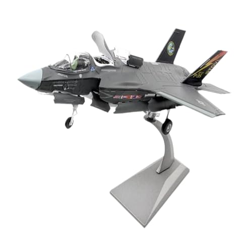 Fenteer 1/72 F35B Kampfflugzeugmodell, Angriffsflugzeugmodell, Schreibtischdekoration, Wohnkultur, Flugzeugmodell aus Legierung für das Wohnzimmerregal von Fenteer