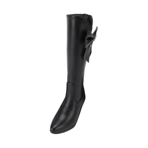 Fenteer 1/Figuren runder Kopf hohe Stiefel weiblicher Körper Stiefel PU- Kinder Erwachsene Geschenke 23" Puppe High Heel Stiefel, Schwarz von Fenteer