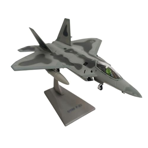 Fenteer 1:100 F22 Flugzeugmodell, Kampfflugzeugmodell, Souvenir, Sammlerflugzeugspielzeug mit Ausstellungsbasis für Café, Regal, Bar, Büro, Schlafzimmer Fenteer 1:100 F22 Flugzeugmodell, Kampfflugzeugmodell, Souvenir, Sammlerflugzeugspielzeug mit Ausstellungsbasis für Café, Regal, Bar, Büro, Schlafzimmer von Fenteer