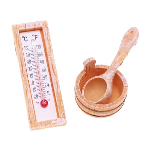 Fenteer 1:12 Puppenhaus Saunafass Miniaturmöbel Handbemaltes Puppenhauszubehör für Miniaturszene Feengarten-Lebensszene Fenteer 1:12 Puppenhaus Saunafass Miniaturmöbel Handbemaltes Puppenhauszubehör für Miniaturszene Feengarten-Lebensszene von Fenteer