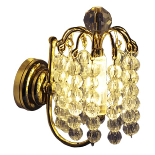 Fenteer 1:12 Puppenhaus Wandlampe Beleuchtung Funktionales Ornament Puppenhaus Miniatur Wandleuchte für Esszimmer Wohnzimmer, Style B Fenteer 1:12 Puppenhaus Wandlampe Beleuchtung Funktionales Ornament Puppenhaus Miniatur Wandleuchte für Esszimmer Wohnzimmer, Style B von Fenteer