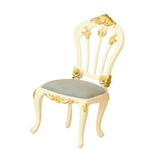 Fenteer 1:12 Puppenhausstuhl, künstlicher Mini-Esszimmerstuhl, Szenenfotografie-Requisiten, Miniatur-Puppenhausmöbel für Party-Puppenhaus, Hellblau Fenteer 1:12 Puppenhausstuhl, künstlicher Mini-Esszimmerstuhl, Szenenfotografie-Requisiten, Miniatur-Puppenhausmöbel für Party-Puppenhaus, Hellblau von Fenteer