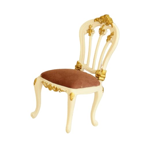 Fenteer 1:12 Puppenhausstuhl, künstlicher Mini-Esszimmerstuhl, Szenenfotografie-Requisiten, Miniatur-Puppenhausmöbel für Party-Puppenhaus, Kaffee Fenteer 1:12 Puppenhausstuhl, künstlicher Mini-Esszimmerstuhl, Szenenfotografie-Requisiten, Miniatur-Puppenhausmöbel für Party-Puppenhaus, Kaffee von Fenteer