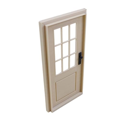 Fenteer 1:12 Puppenhaustür, dekoratives Modell, DIY-Szene, künstliche Minitür, Miniatur-Puppenhausmöbel für Zuhause, Party, Wohnzimmer, Holzfarbe Fenteer 1:12 Puppenhaustür, dekoratives Modell, DIY-Szene, künstliche Minitür, Miniatur-Puppenhausmöbel für Zuhause, Party, Wohnzimmer, Holzfarbe von Fenteer