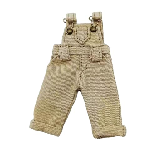 Fenteer 1:12 Puppenkleidung, Hosen, Puppenkleidung, Geburtstagsgeschenke, Ob11 Puppenkleidung, Jeans, Kostümzubehör, für BJD Puppen, Gsc Baby Puppen, Beige von Fenteer