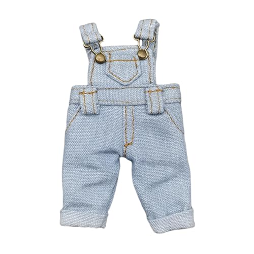 Fenteer 1:12 Puppenkleidung, Hosen, Puppenkleidung, Geburtstagsgeschenke, Ob11 Puppenkleidung, Jeans, Kostümzubehör, für BJD Puppen, Gsc Baby Puppen, Hellblau von Fenteer