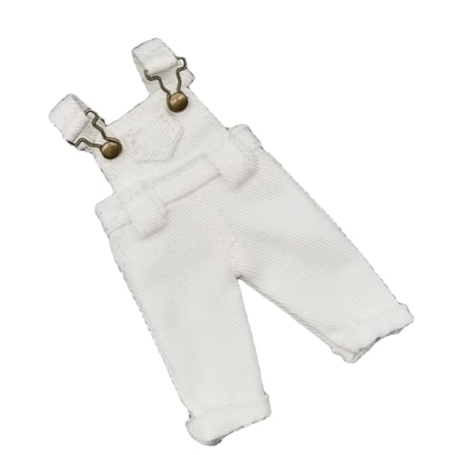 Fenteer 1:12 Puppenkleidung, Hosen, Puppenkleidung, Geburtstagsgeschenke, Ob11 Puppenkleidung, Jeans, Kostümzubehör, für BJD Puppen, Gsc Baby Puppen, Weiß von Fenteer