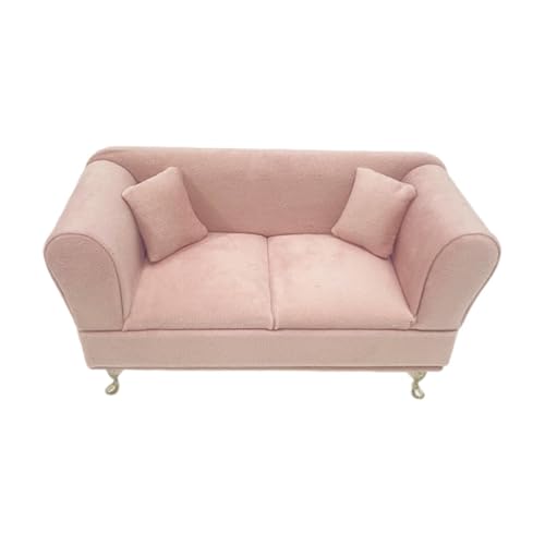 Fenteer 1:6 Puppenhausmöbel Sofa Schmuck Aufbewahrungskoffer DIY Modell Schlafzimmer Dekor Miniatur Sofa Rollenspiel Requisiten für 12 Zoll Puppen von Fenteer