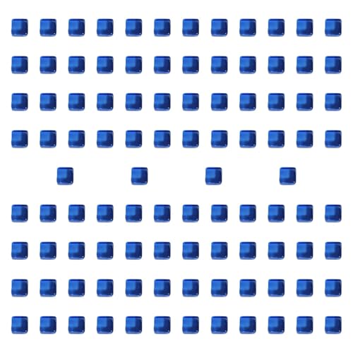 Fenteer 100 Stück Acrylwürfelblöcke, Brettspiel, 1 cm große sechsseitige Blankowürfel, sensorisches Trainingsspielzeug für die Fantasie im Vorschulalter, Blau Fenteer 100 Stück Acrylwürfelblöcke, Brettspiel, 1 cm große sechsseitige Blankowürfel, sensorisches Trainingsspielzeug für die Fantasie im Vorschulalter, Blau von Fenteer