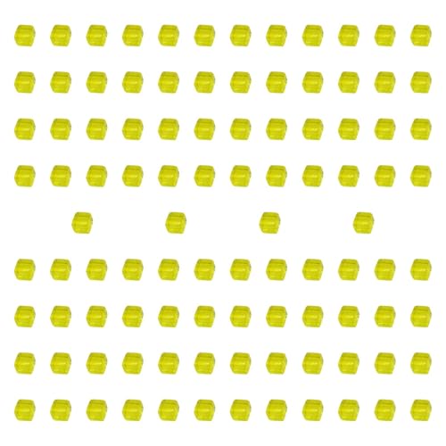 Fenteer 100 Stück Acrylwürfelblöcke, Brettspiel, 1 cm große sechsseitige Blankowürfel, sensorisches Trainingsspielzeug für die Fantasie im Vorschulalter, Gelb Fenteer 100 Stück Acrylwürfelblöcke, Brettspiel, 1 cm große sechsseitige Blankowürfel, sensorisches Trainingsspielzeug für die Fantasie im Vorschulalter, Gelb von Fenteer