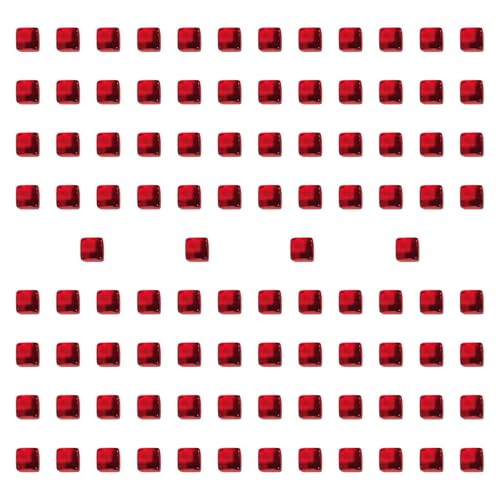 Fenteer 100 Stück Acrylwürfelblöcke, Brettspiel, 1 cm große sechsseitige Blankowürfel, sensorisches Trainingsspielzeug für die Fantasie im Vorschulalter, Rot Fenteer 100 Stück Acrylwürfelblöcke, Brettspiel, 1 cm große sechsseitige Blankowürfel, sensorisches Trainingsspielzeug für die Fantasie im Vorschulalter, Rot von Fenteer