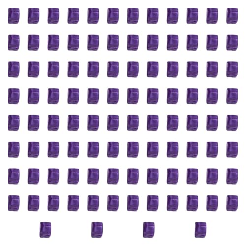 Fenteer 100 Stück Acrylwürfelblöcke, Brettspiel, 1 cm große sechsseitige Blankowürfel, sensorisches Trainingsspielzeug für die Fantasie im Vorschulalter, Violett Fenteer 100 Stück Acrylwürfelblöcke, Brettspiel, 1 cm große sechsseitige Blankowürfel, sensorisches Trainingsspielzeug für die Fantasie im Vorschulalter, Violett von Fenteer