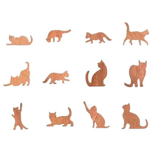 Fenteer 12pcs Desktop Stacking Cats Education Toy Decoration Kinder Kinder Balance Stacker Game Ornament für Kinder Vorschule Alter 3+ von Fenteer