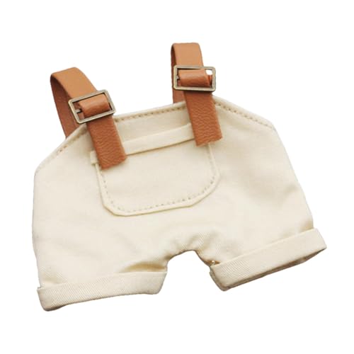 Fenteer 17 cm Miniatur-Puppenhose, süße Puppenkleidung, Kostüme, entzückendes Party-Spielzeug, Bequeme Puppenkleidung für Kinder, Spielzeug, Mädchen, Beige von Fenteer