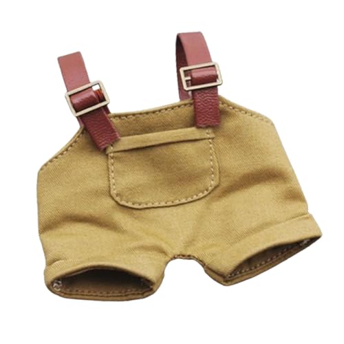 Fenteer 17 cm Miniatur-Puppenhose, süße Puppenkleidung, Kostüme, entzückendes Party-Spielzeug, Bequeme Puppenkleidung für Kinder, Spielzeug, Mädchen, Khaki von Fenteer