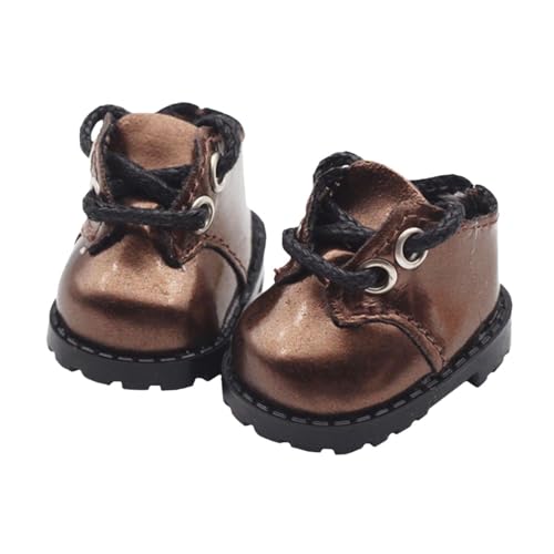 Fenteer 17cm Puppenschuhe, Puppen-Outfits, Dekoration, Mode für Kinder, Geschenk, Flexibilität, Kostüme, DIY-Puppenzubehör für 5,91 Zoll Puppe, Braun von Fenteer