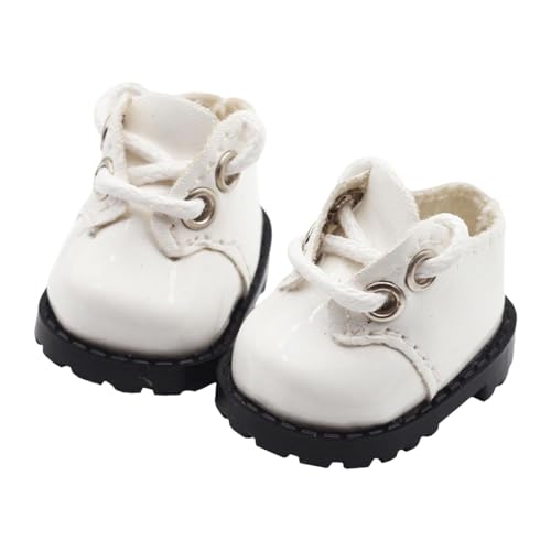 Fenteer 17cm Puppenschuhe, Puppen-Outfits, Dekoration, Mode für Kinder, Geschenk, Flexibilität, Kostüme, DIY-Puppenzubehör für 5,91 Zoll Puppe, Weiß von Fenteer