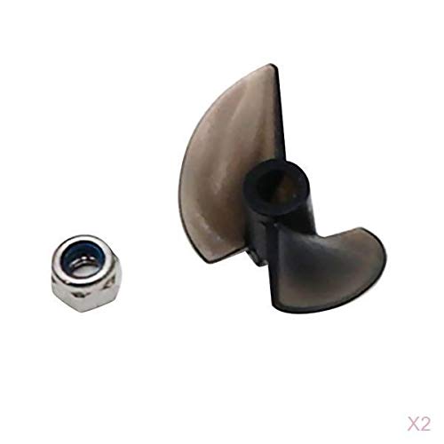 Fenteer 2 pcs Schiffsschraube Bootspropeller Propeller 3-Blatt für RC Boot für RC Rennboot von Fenteer