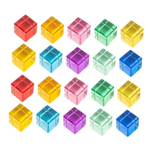 Fenteer 20 Stück Acryl-Edelstein-Stapelblöcke, Regenbogen-Stapelspiel, Konstruktionsspielzeug, pädagogisch wertvoll, für Jungen und Mädchen, Würfel Fenteer 20 Stück Acryl-Edelstein-Stapelblöcke, Regenbogen-Stapelspiel, Konstruktionsspielzeug, pädagogisch wertvoll, für Jungen und Mädchen, Würfel von Fenteer