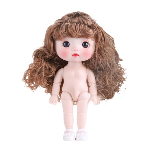 Fenteer 21cm BJD Girl Doll DIY Toys Interactive Educational Lovely Make -up Doll Action Figuren Körper für Mädchen Geschenkgeburtstag Festivals, Style A von Fenteer