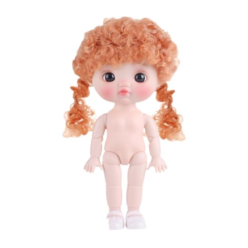 Fenteer 21cm BJD Girl Doll DIY Toys Interactive Educational Lovely Make -up Doll Action Figuren Körper für Mädchen Geschenkgeburtstag Festivals, Style B von Fenteer