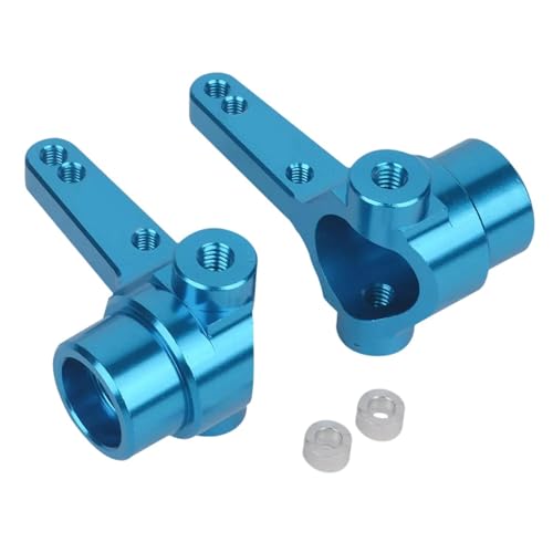 Fenteer 2X 1/10 RC Vorderrad-Achsschenkel Vorderrad-Lenkschalen DIY ACCS Heavy Duty Ersatzteile für Gf02-Modell-Crawler-Fahrzeuge ersetzen, Blau von Fenteer