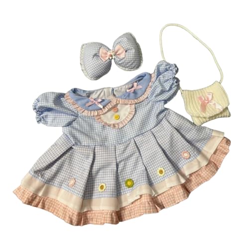 Fenteer 3 Stücke Fashion Dolls Kleid und Bughaarnadelbeutel, Miniaturkleidung für 23 -Zoll -Puppen -Kleid von Fenteer