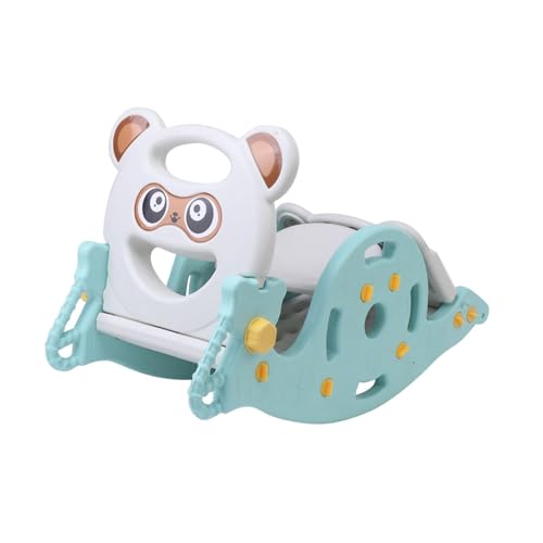 Fenteer 3-in-1-Babyrutsche, Schaukelspielzeug, Faltbarer Kletterspielplatz für im Alter von 1–6 Jahren, stabile Kinderrutsche mit Basketballkorb, GrÜn Fenteer 3-in-1-Babyrutsche, Schaukelspielzeug, Faltbarer Kletterspielplatz für im Alter von 1–6 Jahren, stabile Kinderrutsche mit Basketballkorb, GrÜn von Fenteer