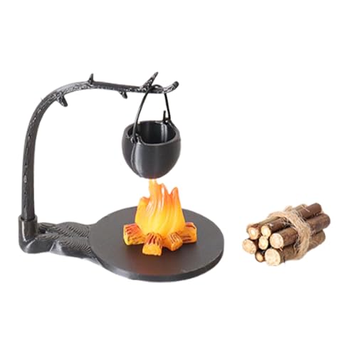 Fenteer 5 Stück 1:12 Puppenhaus-Lagerfeuer-Spielzeug, Rollenspiel-Spielzeug, Lagerfeuer, mit Holzstumpf für Miniatur-Szene, Sandtisch-Layout, Style A Fenteer 5 Stück 1:12 Puppenhaus-Lagerfeuer-Spielzeug, Rollenspiel-Spielzeug, Lagerfeuer, mit Holzstumpf für Miniatur-Szene, Sandtisch-Layout, Style A von Fenteer