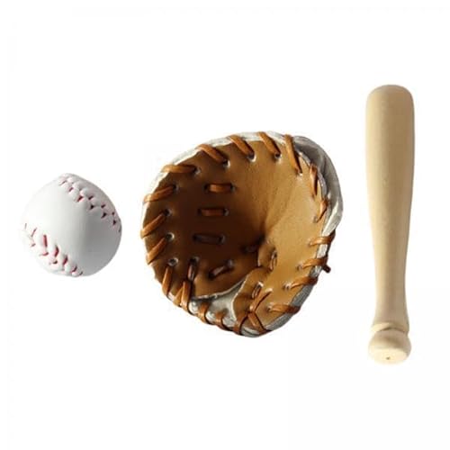 Fenteer 5X 1/12 Miniatur Baseball Set Miniatur Sport Set Miniatur von Fenteer