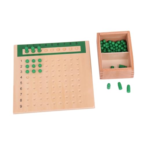 Fenteer Addition Subtraction Math Board, tragbares Lernen kompaktes Tischspiel, Holzmathematikmanipulative für Kinder im Vorschulklassenzimmer, GrÜn von Fenteer