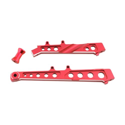 Fenteer Aluminium vordere und hintere Chassis -Klammer RC -Autoersatz Teil Leichtes Fernbedienungsauto -Autos für ARA109011 ARA109001, Rot von Fenteer