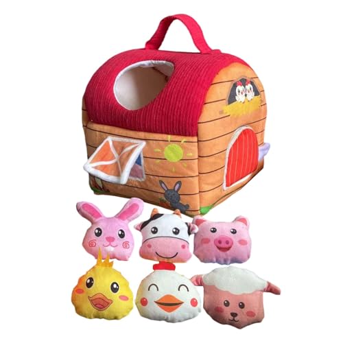 Fenteer Ausgestopfte Bauernhoftiere, sensorisches Spielzeug, Heimdekoration, niedliches simuliertes Bauernhof-Plüschtier-Set für Jungen und Mädchen, Style A Fenteer Ausgestopfte Bauernhoftiere, sensorisches Spielzeug, Heimdekoration, niedliches simuliertes Bauernhof-Plüschtier-Set für Jungen und Mädchen, Style A von Fenteer