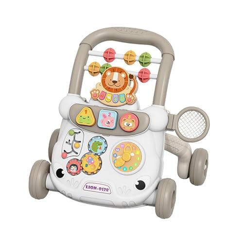 Fenteer Baby Push Walking Activity Center Spielzeug, Lauflernspielzeug, interaktives Sitz- und Stehspielpanel für Jungen und Mädchen, Geschenke für, Grau von Fenteer