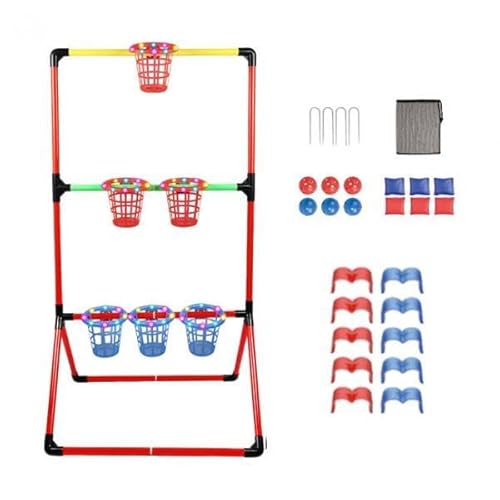 Fenteer Bean -Taschen Bucket Game Hinterhof Spielzeug Outdoor -Aktivitäten, Bohnensäcke werfen Spiel, werfen, für Kinderpartyzubehör Geschenk von Fenteer