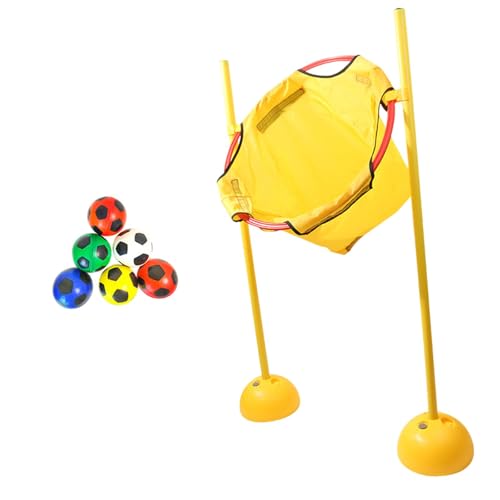 Fenteer Bean -Taschen -Spiel Spiel für Kinder, das Ballspielzeug mit 6 Bällen körperliche Training Kinder Cornhole Game Jungen Alter 3+ Jahre alt, Gelb von Fenteer