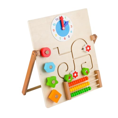 Fenteer Busy Board Spielzeug, Aktivitätsbrett, Bastelspielzeug, Vorschulaktivitäten, sensorisches Spielzeug, Puzzlebretter für Mädchen im Vorschulalter, 38.5 X 32.6 cm von Fenteer