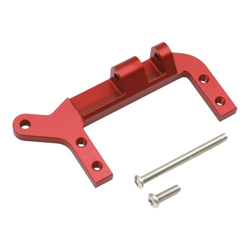 Fenteer CNC -Aluminium -Servo -Mount RC -Auto -Ersatzteil Hochleistungsleichte RC -Autoteile für 1/10 RC Crawler Car TRX 4, Rot von Fenteer