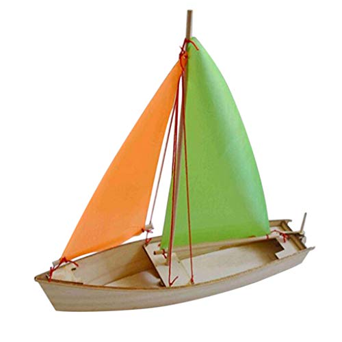 Fenteer DIY Boot Segelboot Segelschiff Modellbau Holzmodellbausatz Spielzeug Geschenk von Fenteer