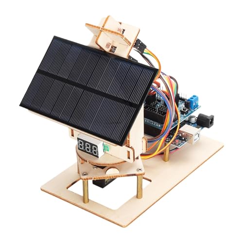 Fenteer DIY Solar-Tracking-System aus Holz, Sonnenverfolgung, Solarpanel-Kit, Solar-Tracking-Ausrüstung für Schüler ab 8 Jahren, von Fenteer