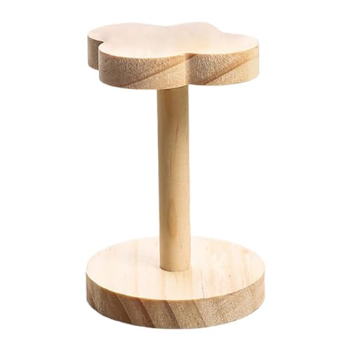 Fenteer Display Stand Figuren Organizer Multifunktions Dekoration Holz Cupcake Riser Make-Up Lagerung Rack für Vitrine Desktop Parfüm, Holzfarbe von Fenteer