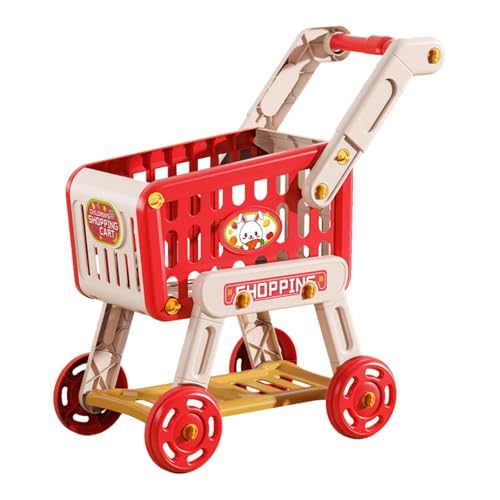 Fenteer Einkaufswagen für Kinder, Einkaufswagen-Spielzeug, pädagogischer Einkaufswagen, Supermarkt-Wagen-Spielzeug für Babys, GrÜn von Fenteer