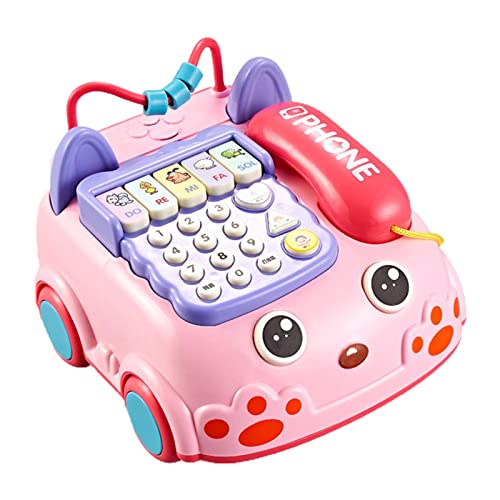 Fenteer Elektronisches Kinder Spieltelefon Kindertelefon Babytelefon Multifunktions Spielzeug - Rosa 2 von Fenteer