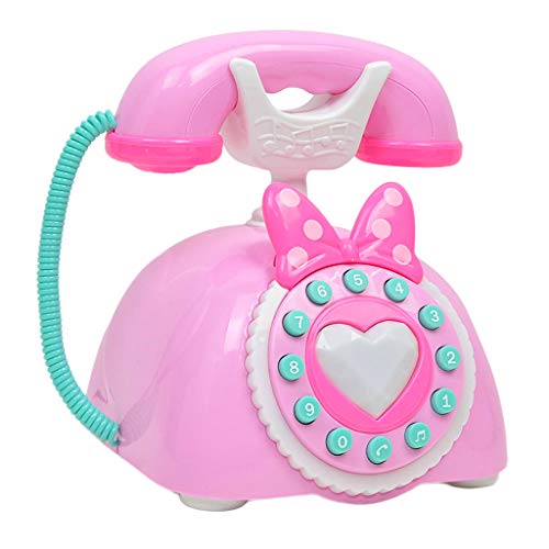 Fenteer Elektronisches Kinder Spieltelefon Kindertelefon Babytelefon Multifunktions Spielzeug - Rosa von Fenteer