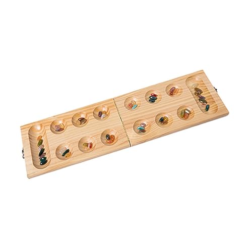 Fenteer Falten Sie Mancala -Set, tragbares Brettspiel, lustiges klassisches Tischspiel für Familienspiele, 2 Spieler, Freunde von Fenteer